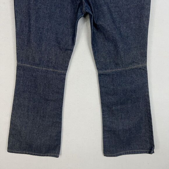 Vintage Ralph Lauren Jeans WOMENS 12x29 Denim Flare Low Rise Knee Seam Cowgirl - Picture 8 of 14